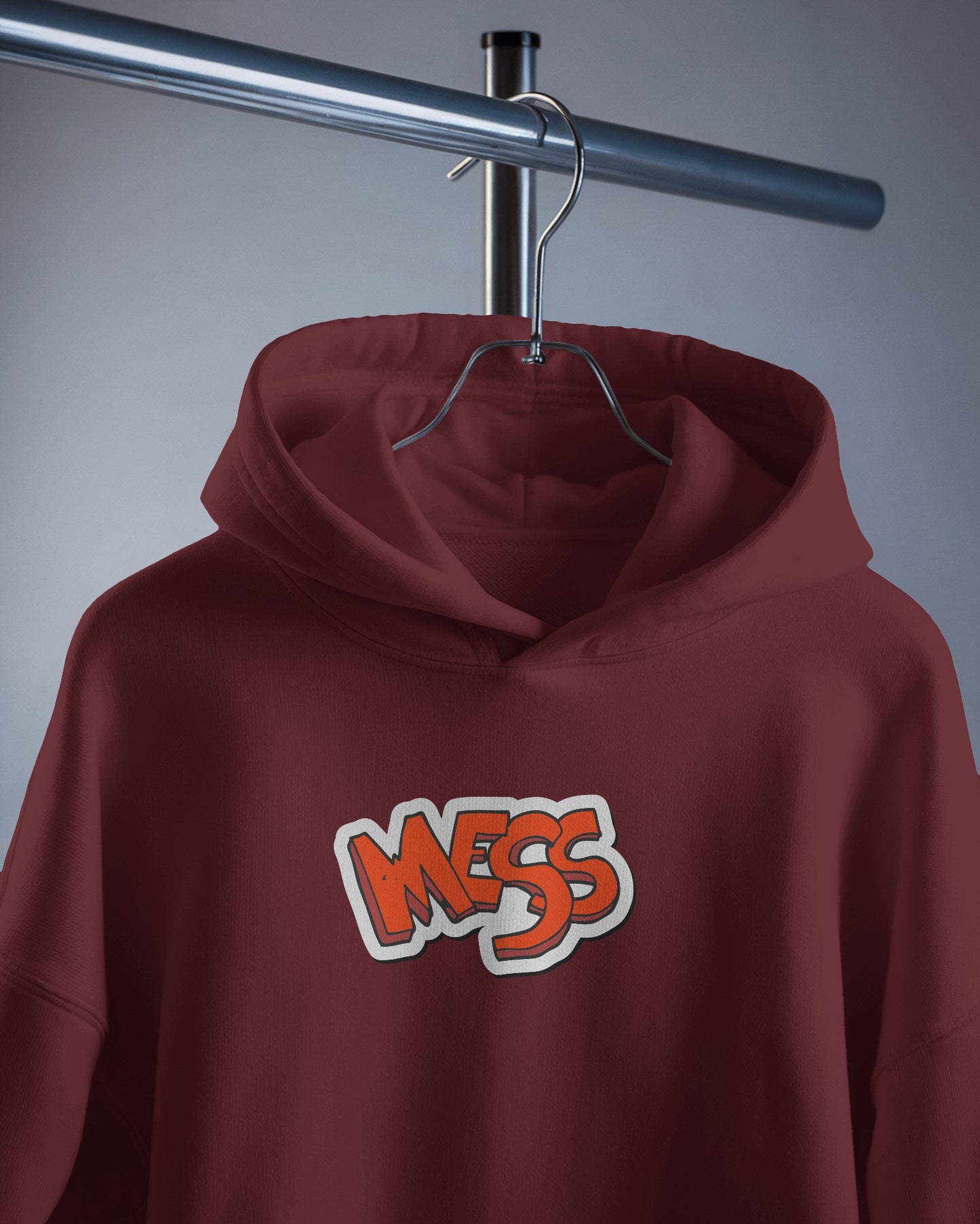 Mess Graphic Men's Hoodie for Fun Casual Wear- Heavy Blend