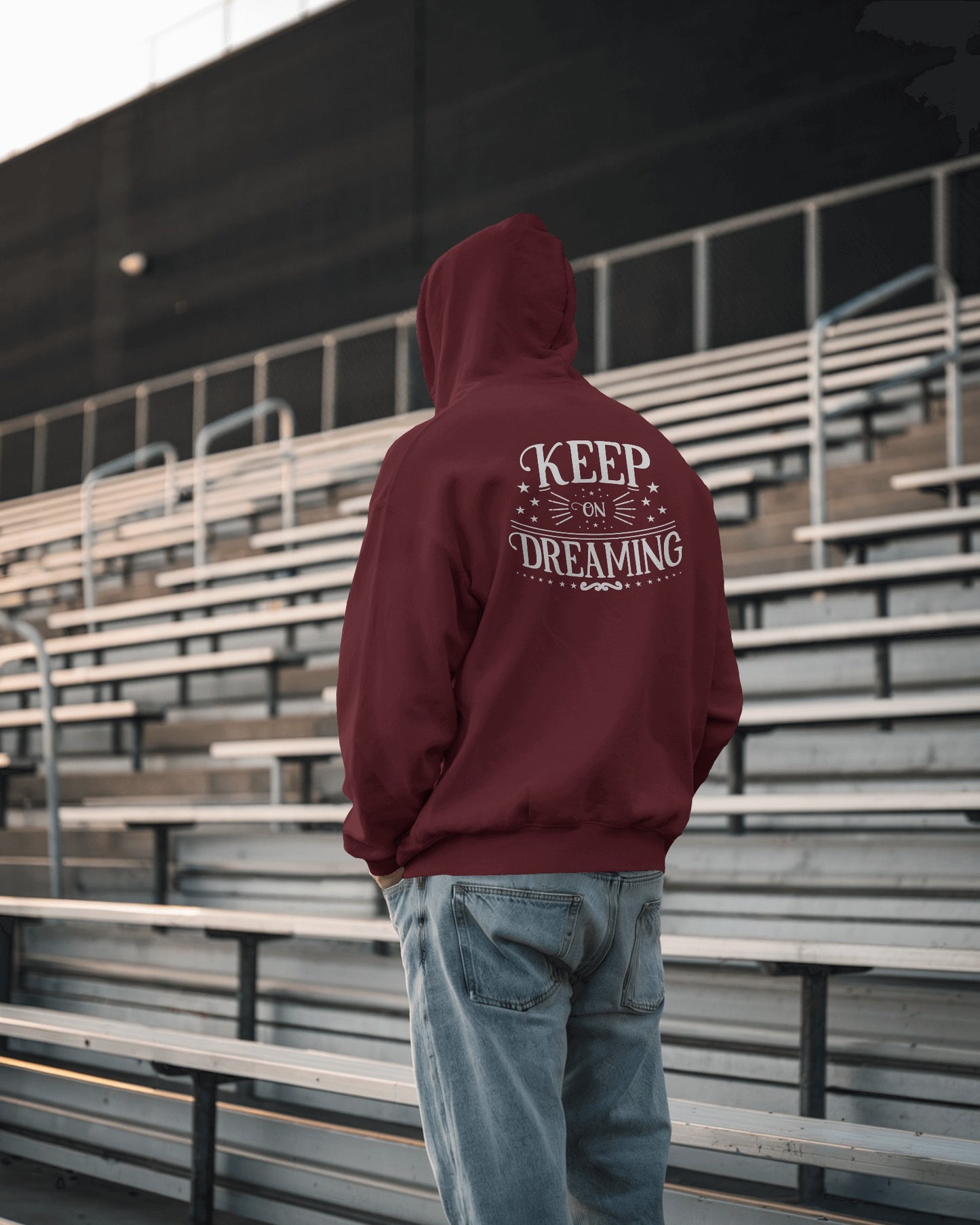 Keep on Dreaming Men's Hoodie - Cozy Casual Wear for Dreamers