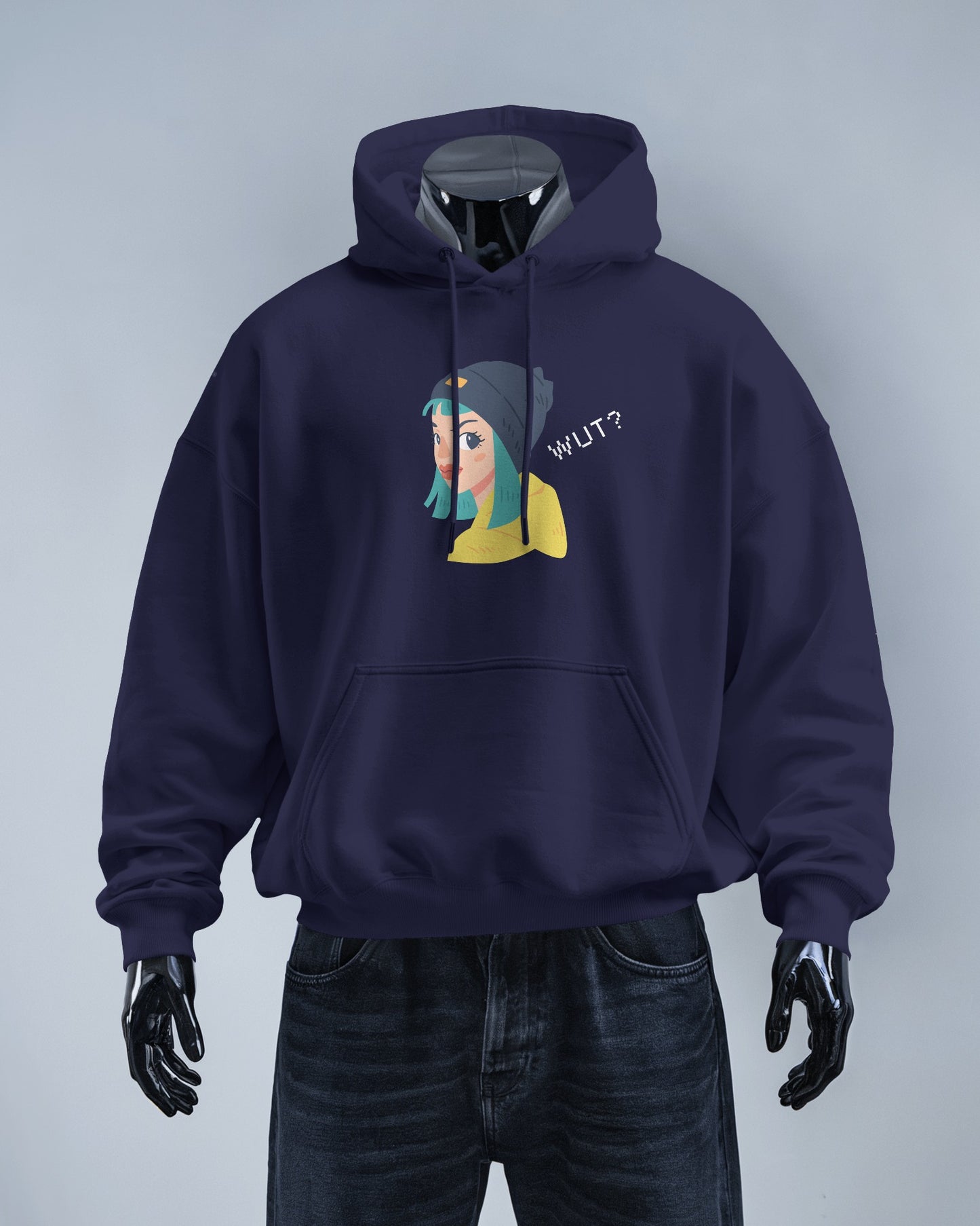 WUT? Graphic Men's Hoodie - Fun and Cozy Streetwear