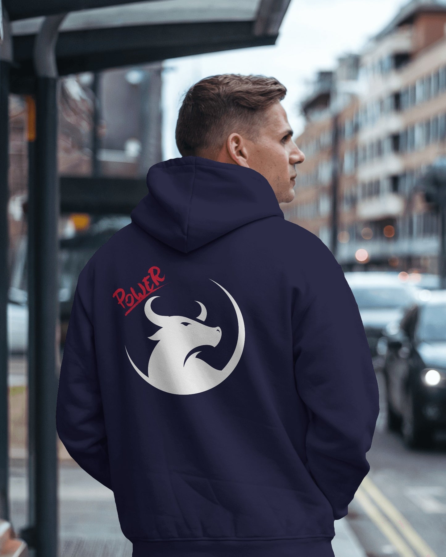 Men's Heavy Blend™ Hoodie- Bold Power Design