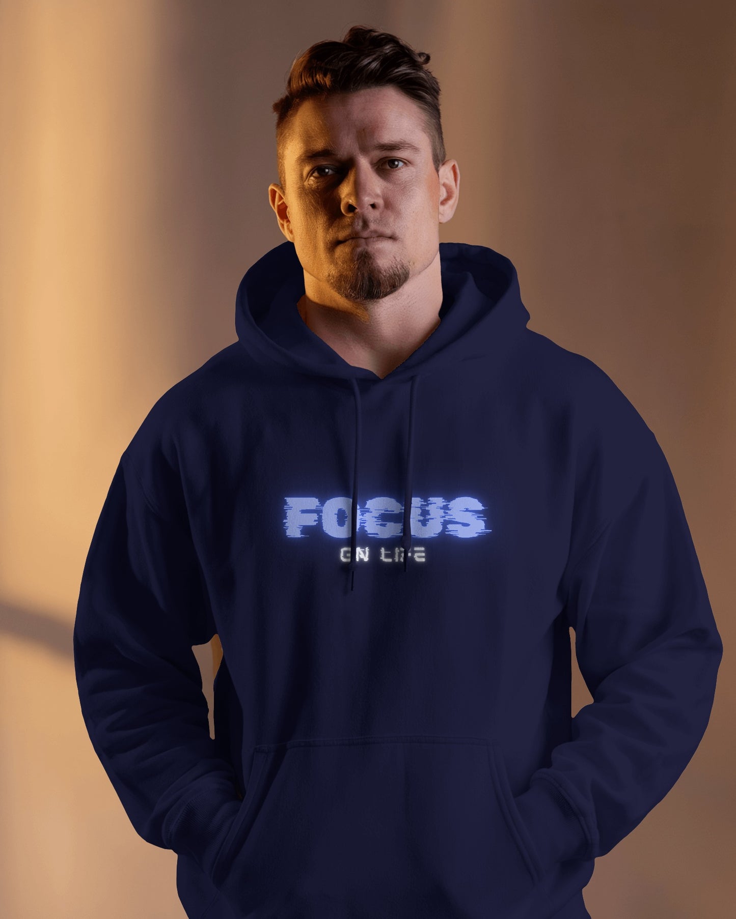Focus on Life Men Heavy Blend™ Hoodie | Cozy Motivational Hoodie