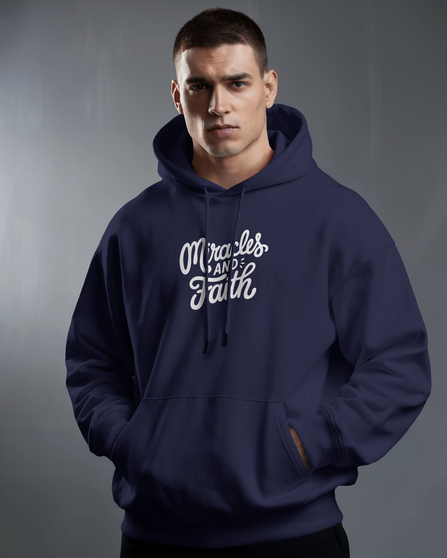 Inspirational Miracles and Faith Hoodie - Men's Heavy Blend