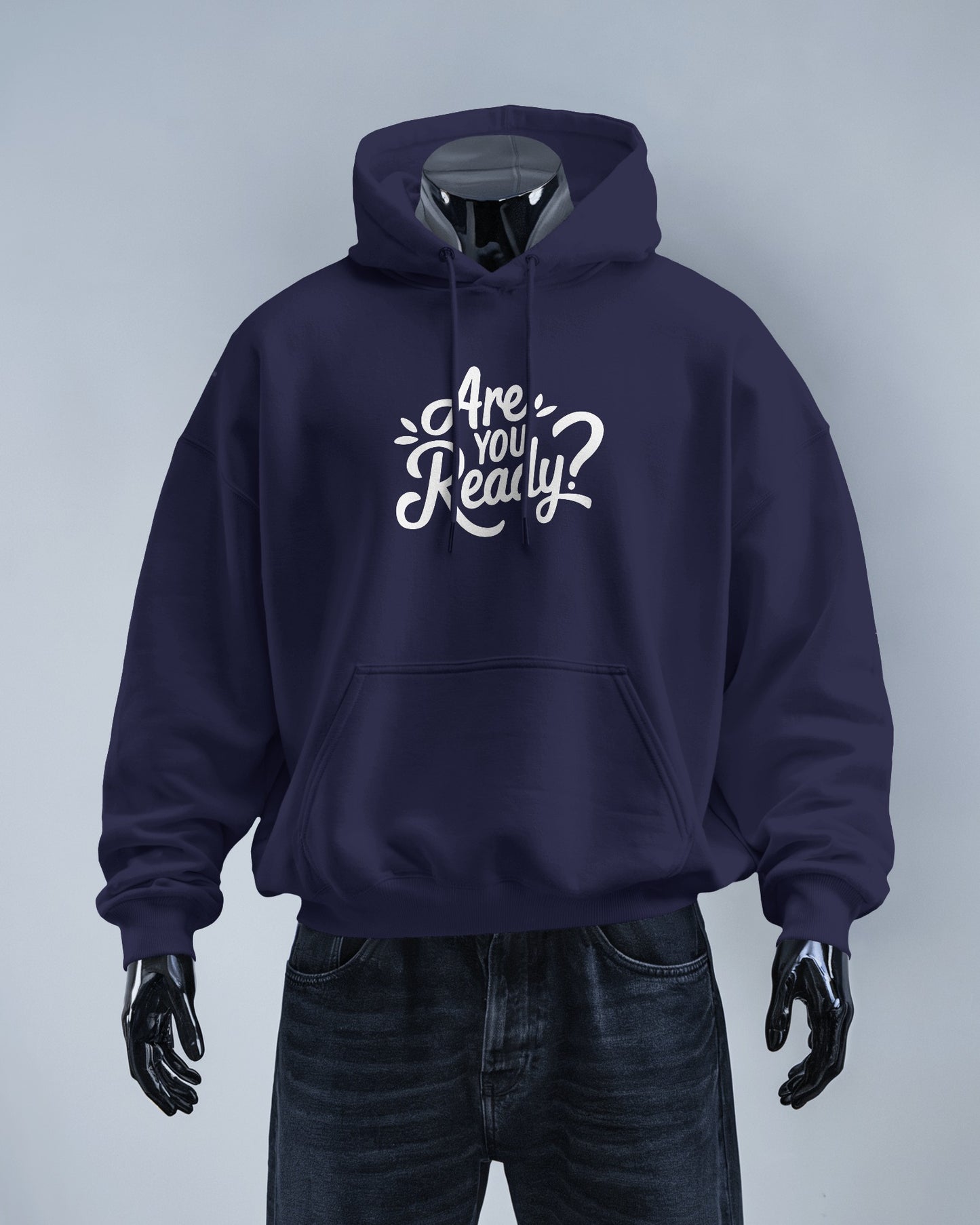 Men Heavy Hoodie - "Are You Ready?" Motivational Wear