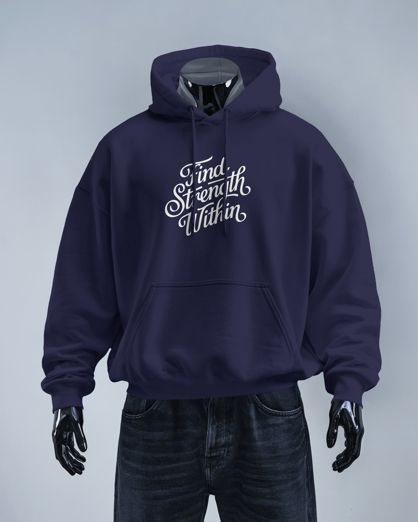 Find Strength Within Hoodie - Men's Heavy Blend™ for Comfort and Motivation