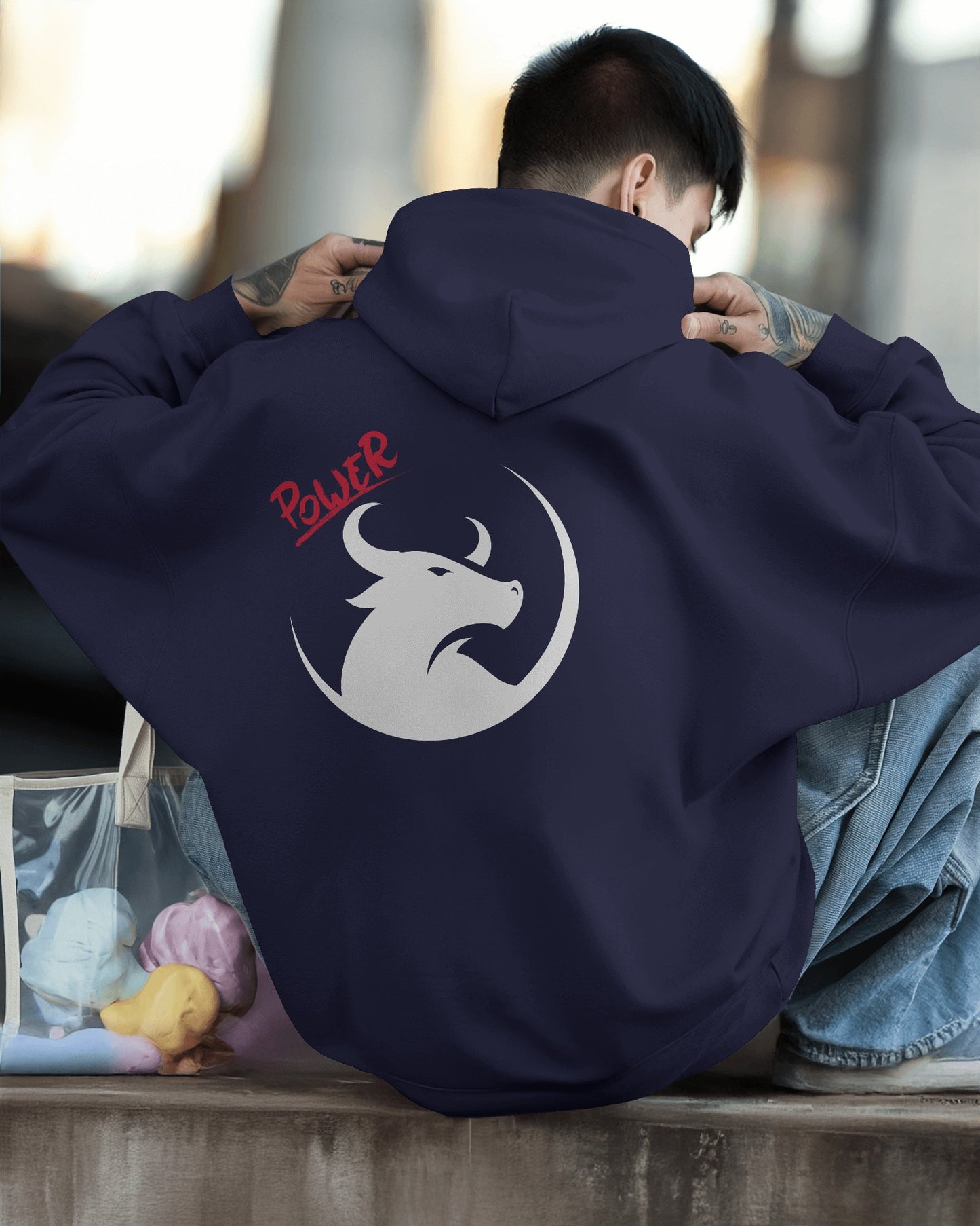 Men's Heavy Blend™ Hoodie- Bold Power Design