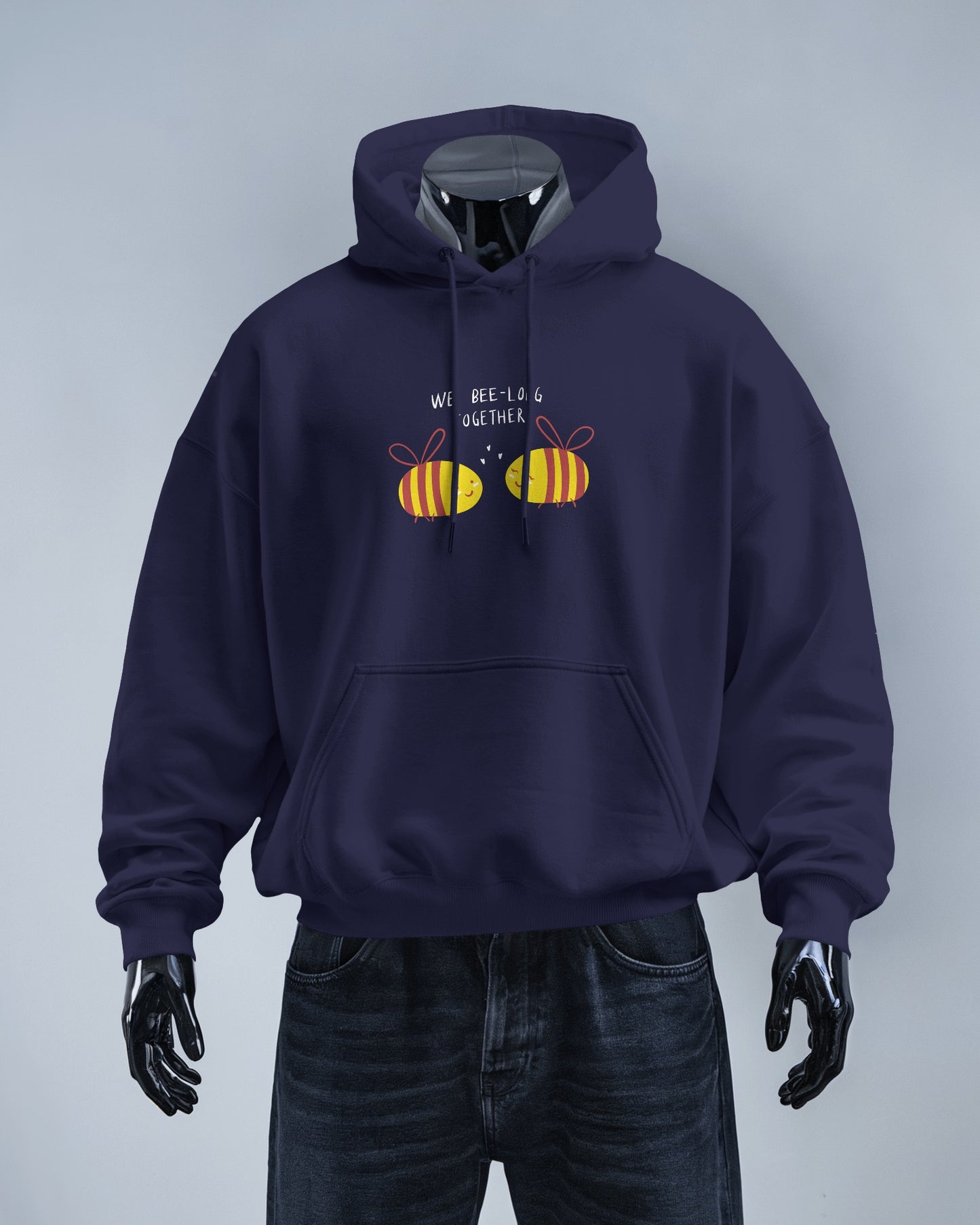 Cute Bee Men's Hoodie – We Bee Long Together