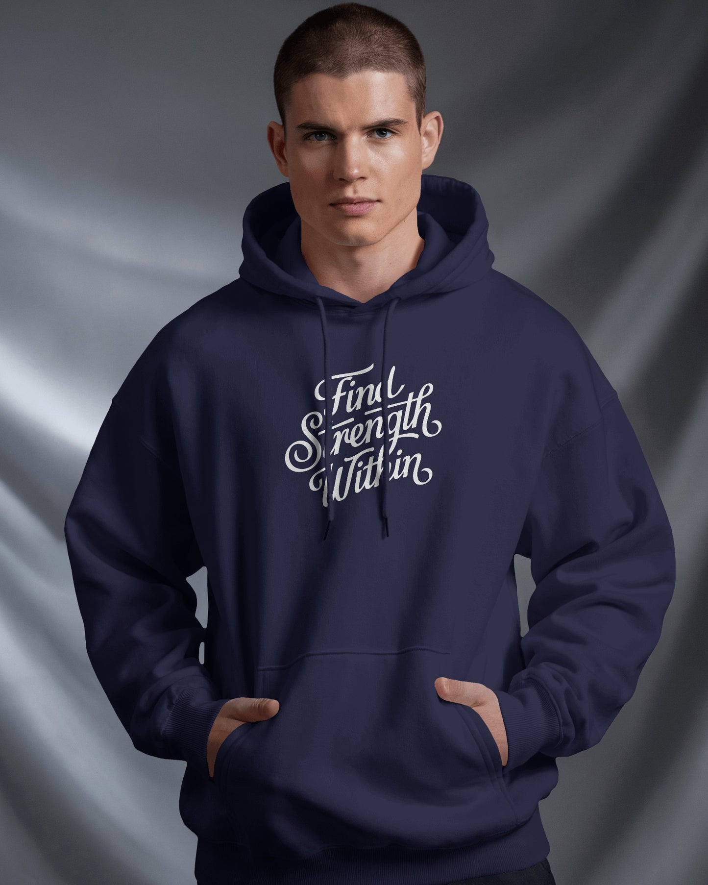 Find Strength Within Hoodie - Men's Heavy Blend™ for Comfort and Motivation