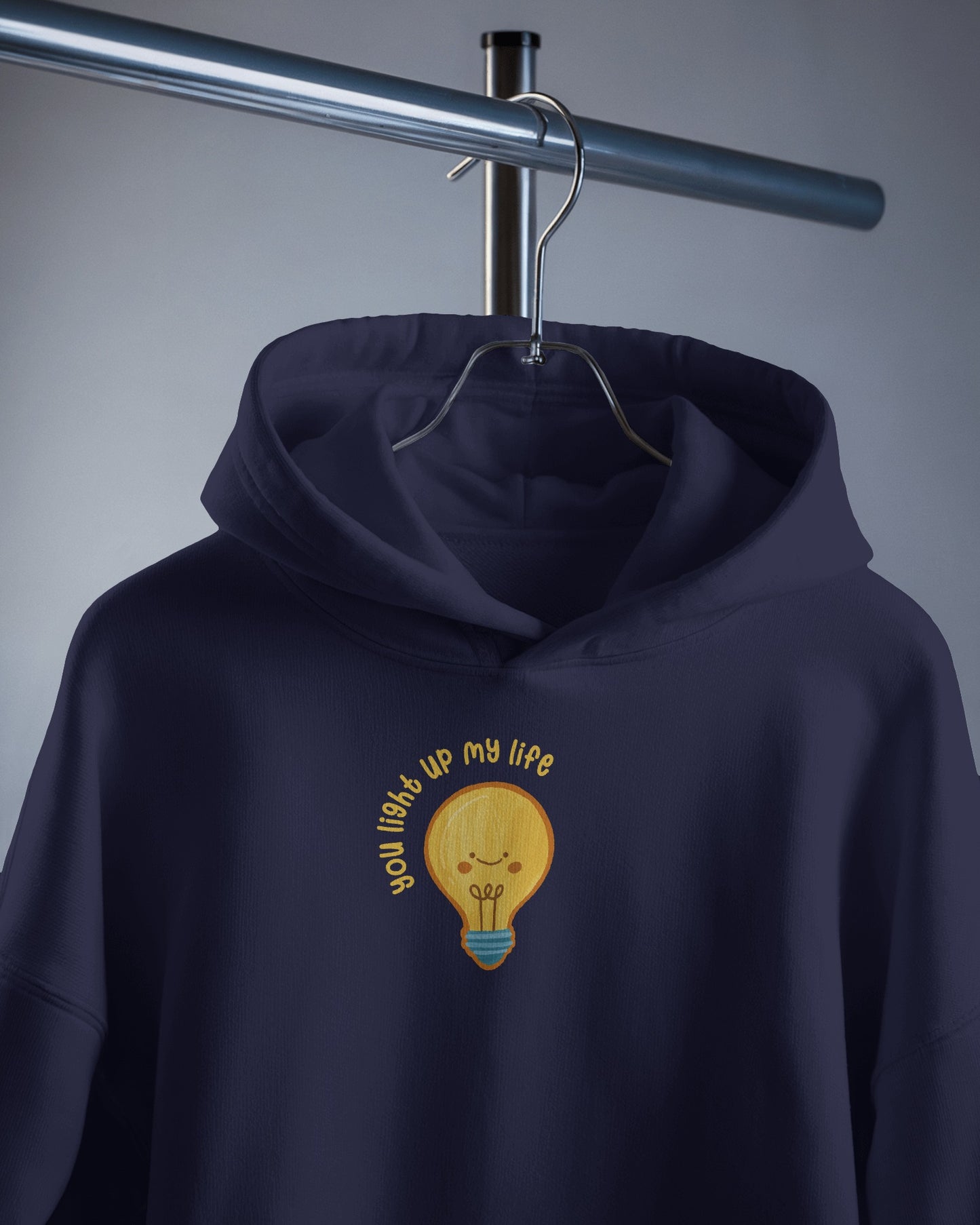 Lightbulb Inspiration Hoodie - 'You Light Up My Life' Men Hooded