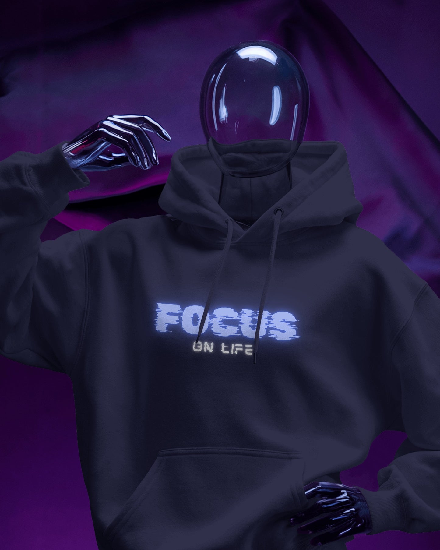 Focus on Life Men Heavy Blend™ Hoodie | Cozy Motivational Hoodie