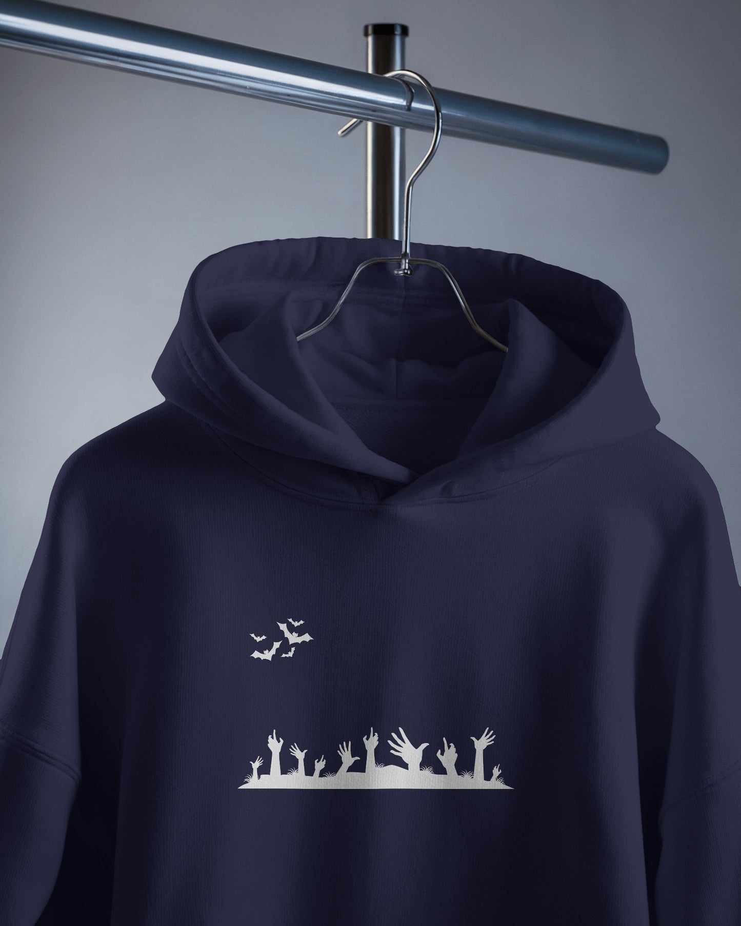Halloween Themed Men Heavy Blend Hoodie with Spooky Design