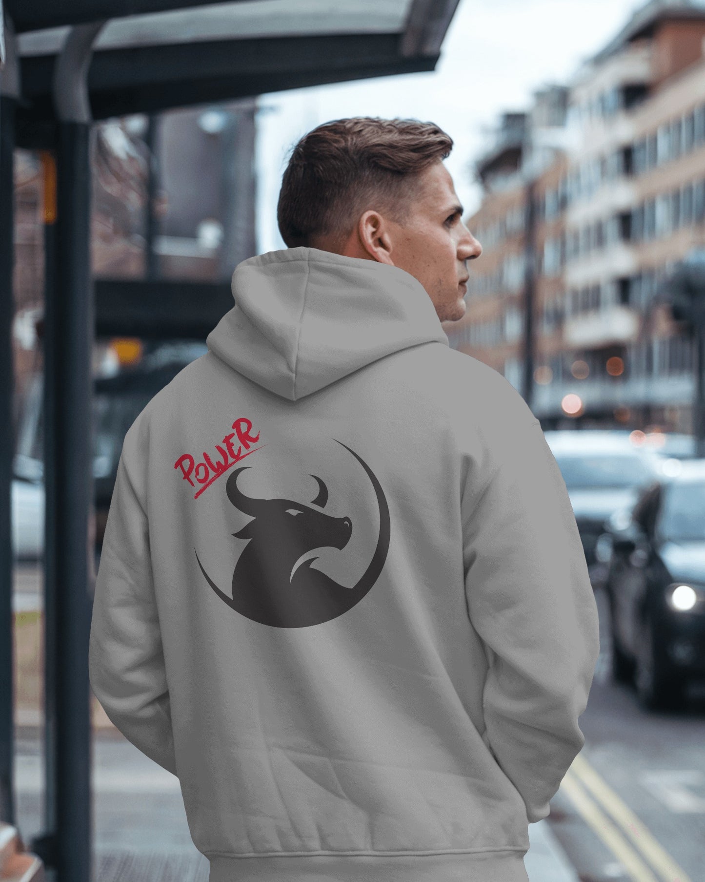Men's Heavy Blend™ Hoodie- Bold Power Design