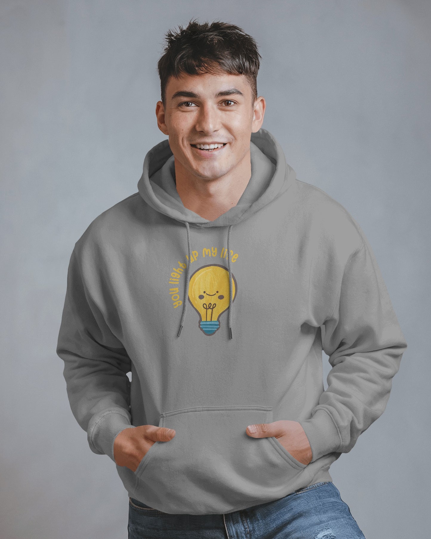 Lightbulb Inspiration Hoodie - 'You Light Up My Life' Men Hooded