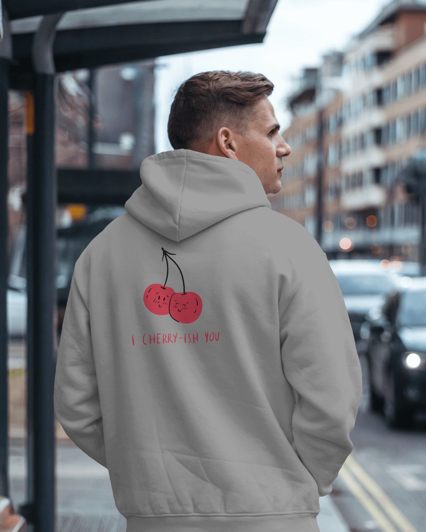 I Cherry-ish You Hoodie - Men's Heavy Blend™ for Spreading Love & Friendship