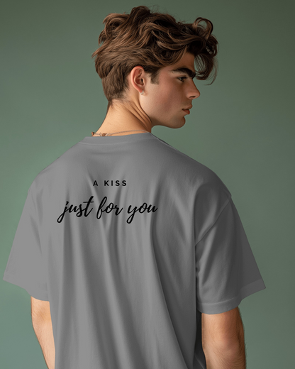 Love Note Men Heavy Cotton Tee - "A Kiss Just for You" Exclusives By RaymaxUS