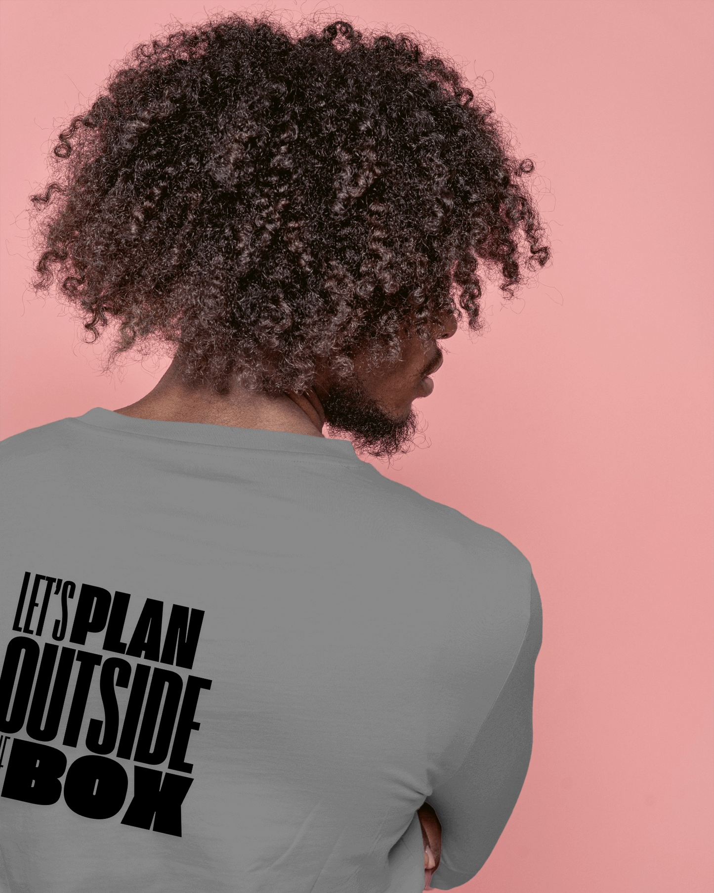 Let's Plan Outside the Box Men Heavy Cotton Tee - Motivational Graphic T-Shirt for Creative Thinkers