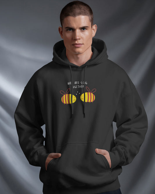 Cute Bee Men's Hoodie – We Bee Long Together