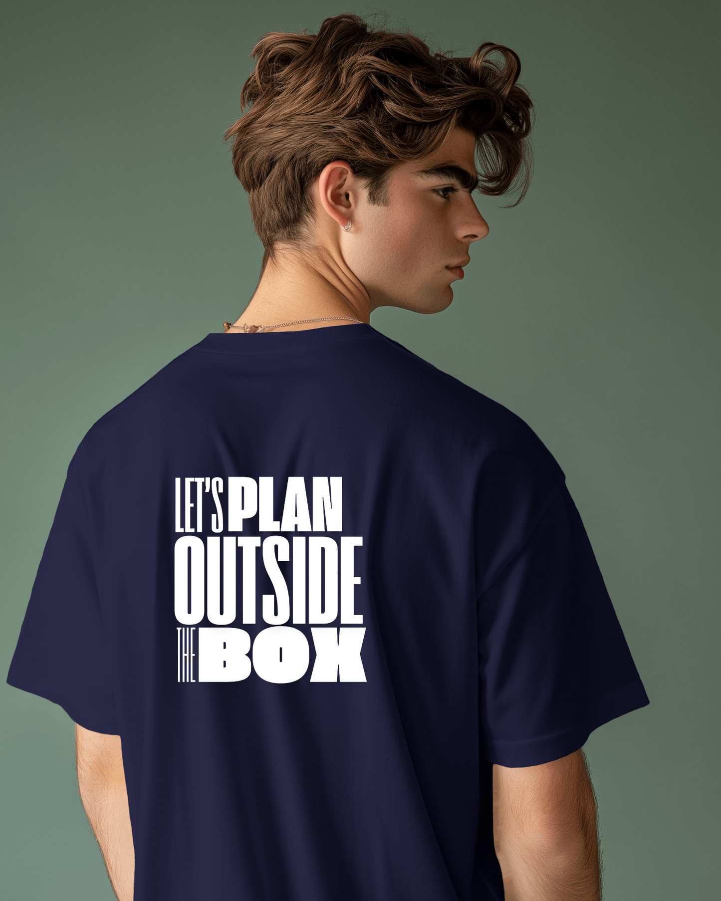 Let's Plan Outside the Box Men Heavy Cotton Tee - Motivational Graphic T-Shirt for Creative Thinkers