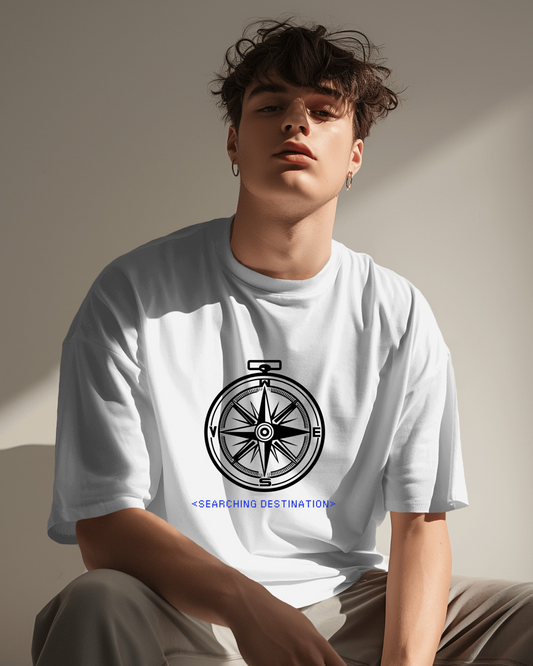 Adventure Men Compass Tee - Searching Destination Design