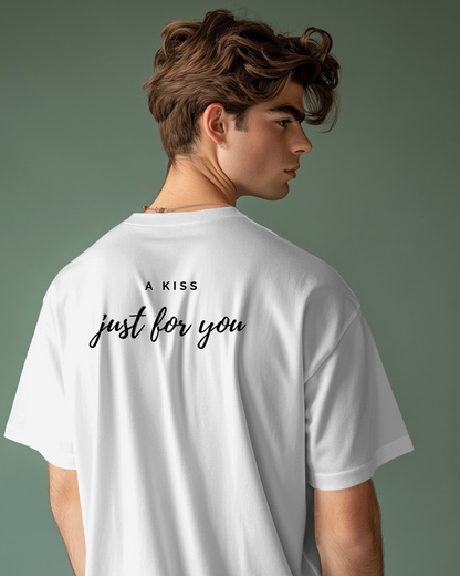 Love Note Men Heavy Cotton Tee - "A Kiss Just for You" Exclusives By RaymaxUS