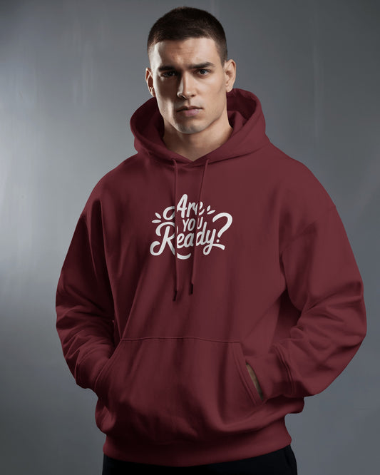 Men Heavy Hoodie - "Are You Ready?" Motivational Wear