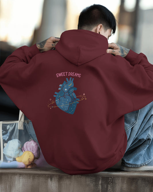 Cosmic Heart Men Heavy Blend™ Hooded Sweatshirt - Comfortable & Stylish
