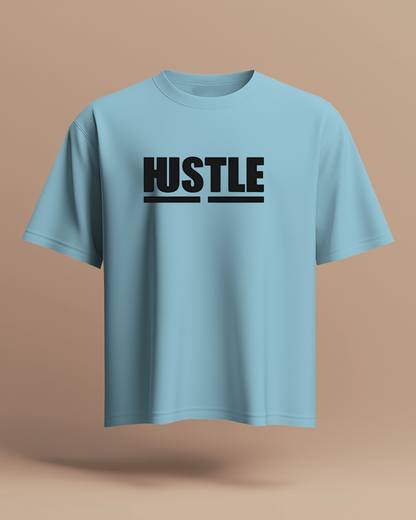 Hustle Men Heavy Cotton Tee - Motivational T-Shirt for Entrepreneurs