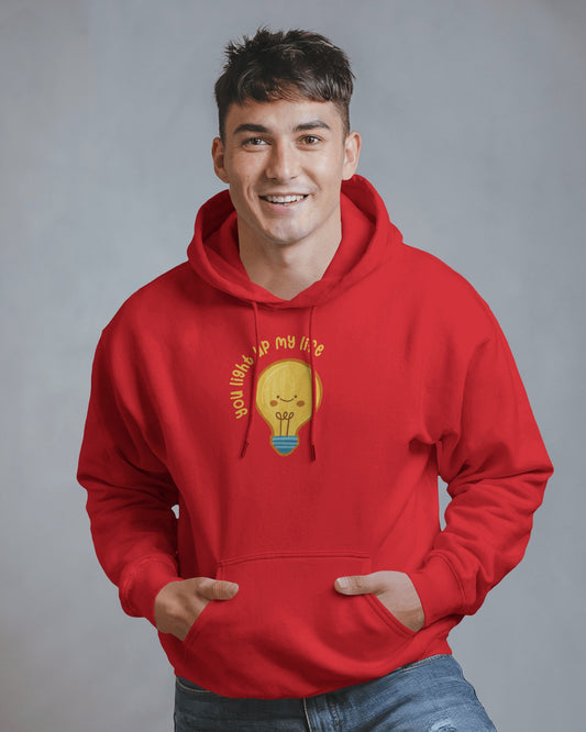 Lightbulb Inspiration Hoodie - 'You Light Up My Life' Men Hooded