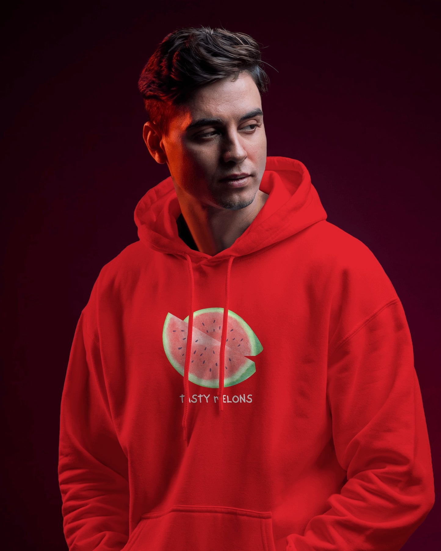Tasty Melons Men's Hoodie - Fun & Trendy Heavy Hoodie