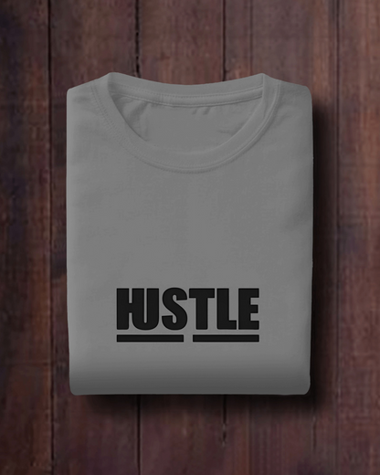 Hustle Men Heavy Cotton Tee - Motivational T-Shirt for Entrepreneurs