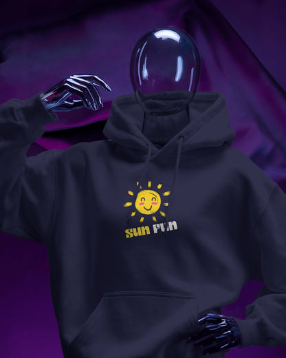 Sun Fun Men Heavy Blend Hoodie - Fun & Cheerful Hoodie for Active Lifestyle