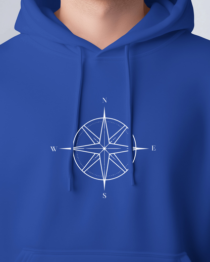 Compass Graphic Men Hoodie - Adventure Awaits Exclusives