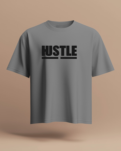 Hustle Men Heavy Cotton Tee - Motivational T-Shirt for Entrepreneurs