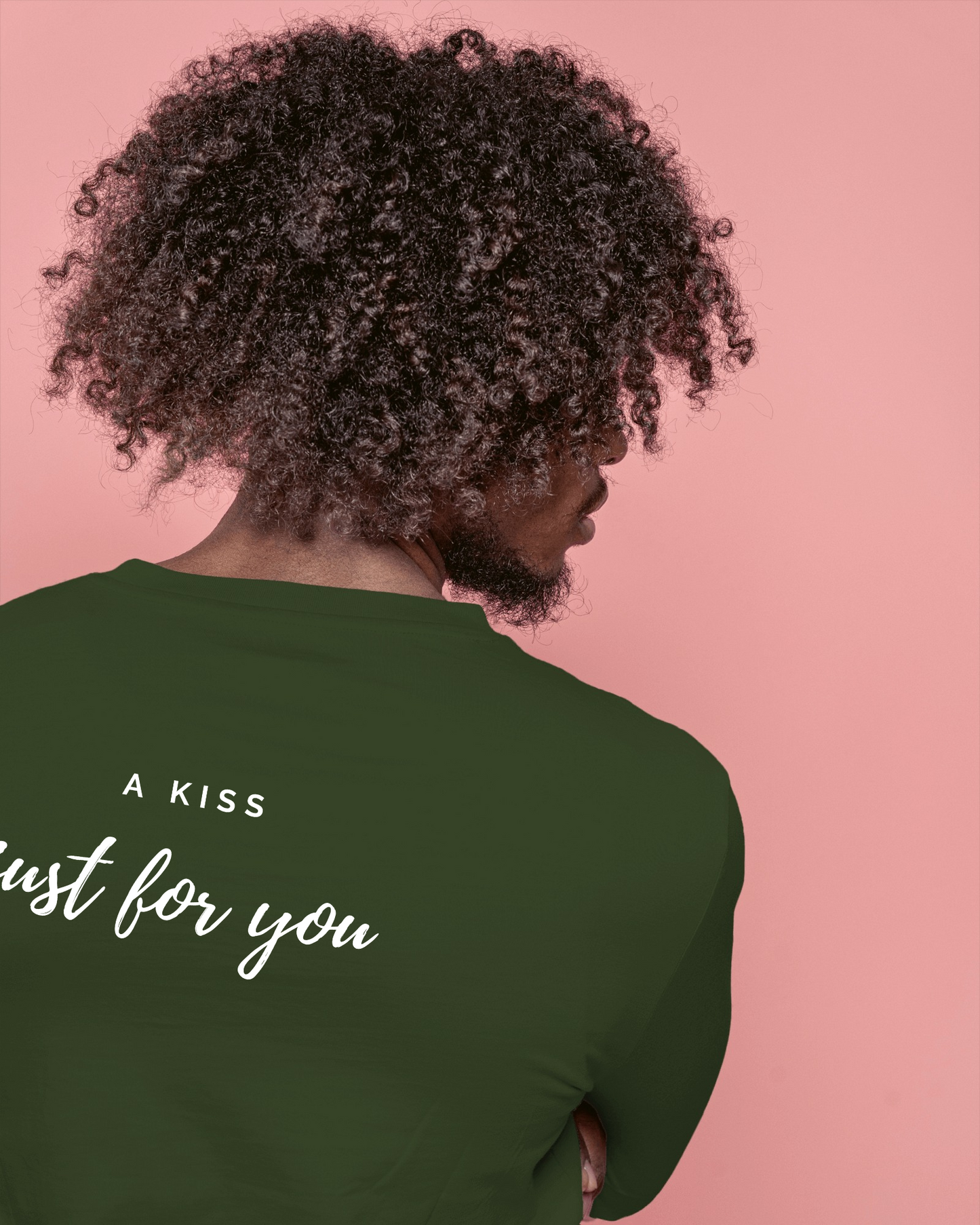 Love Note Men Heavy Cotton Tee - "A Kiss Just for You" Exclusives By RaymaxUS