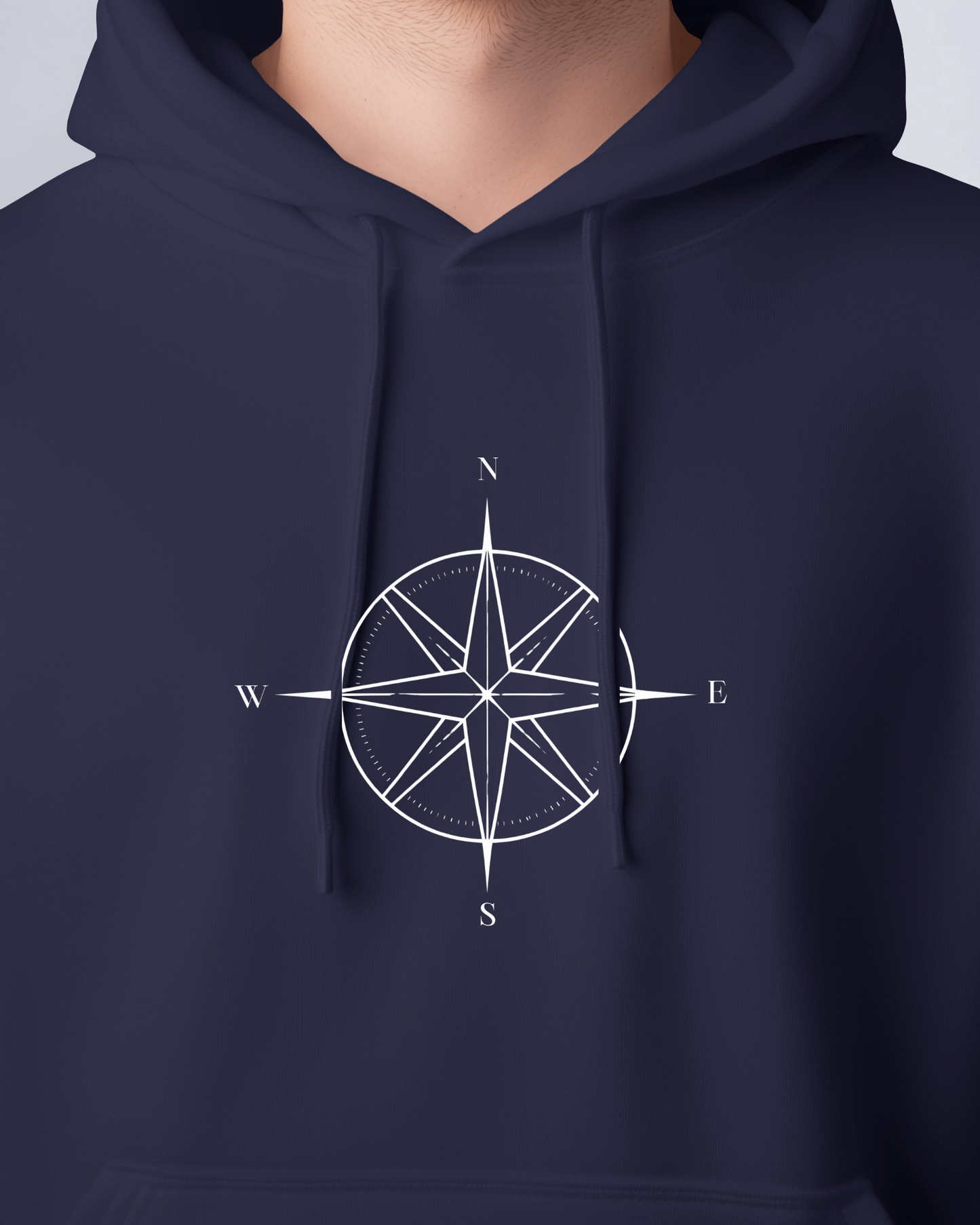 Compass Graphic Men Hoodie - Adventure Awaits Exclusives