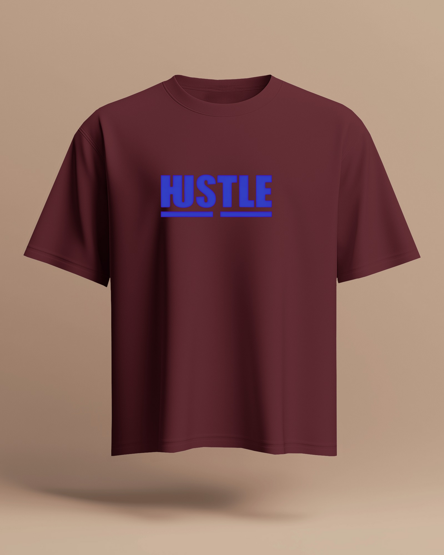 Hustle Men Heavy Cotton Tee - Motivational T-Shirt for Entrepreneurs