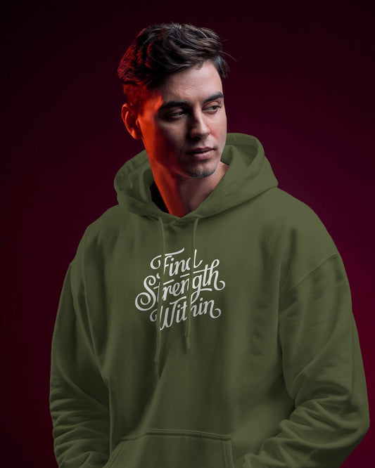 Find Strength Within Hoodie - Men's Heavy Blend™ for Comfort and Motivation