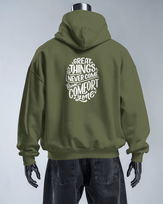 Inspirational Quote Hoodie For Men Back Design