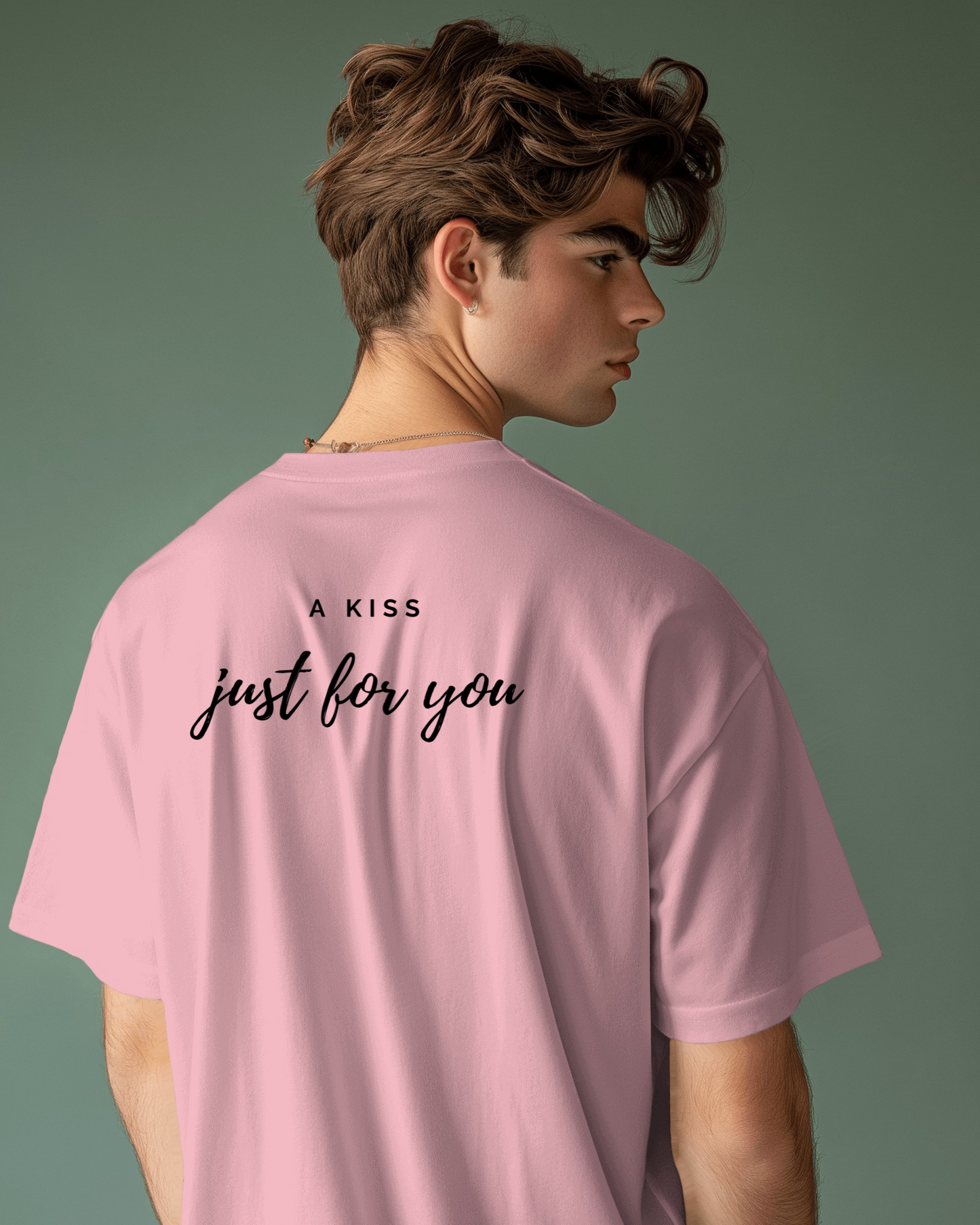 Love Note Men Heavy Cotton Tee - "A Kiss Just for You" Exclusives By RaymaxUS