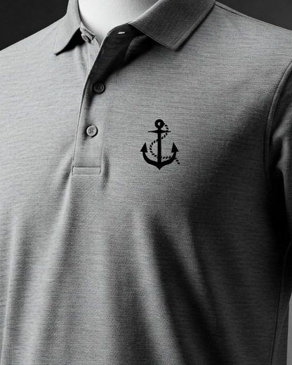 RaymaxUS Anchor NY Men's Piqué Polo - Casual Comfort