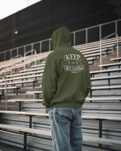 Keep on Dreaming Men's Hoodie - Cozy Casual Wear for Dreamers