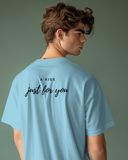 Love Note Men Heavy Cotton Tee - "A Kiss Just for You" Exclusives By RaymaxUS