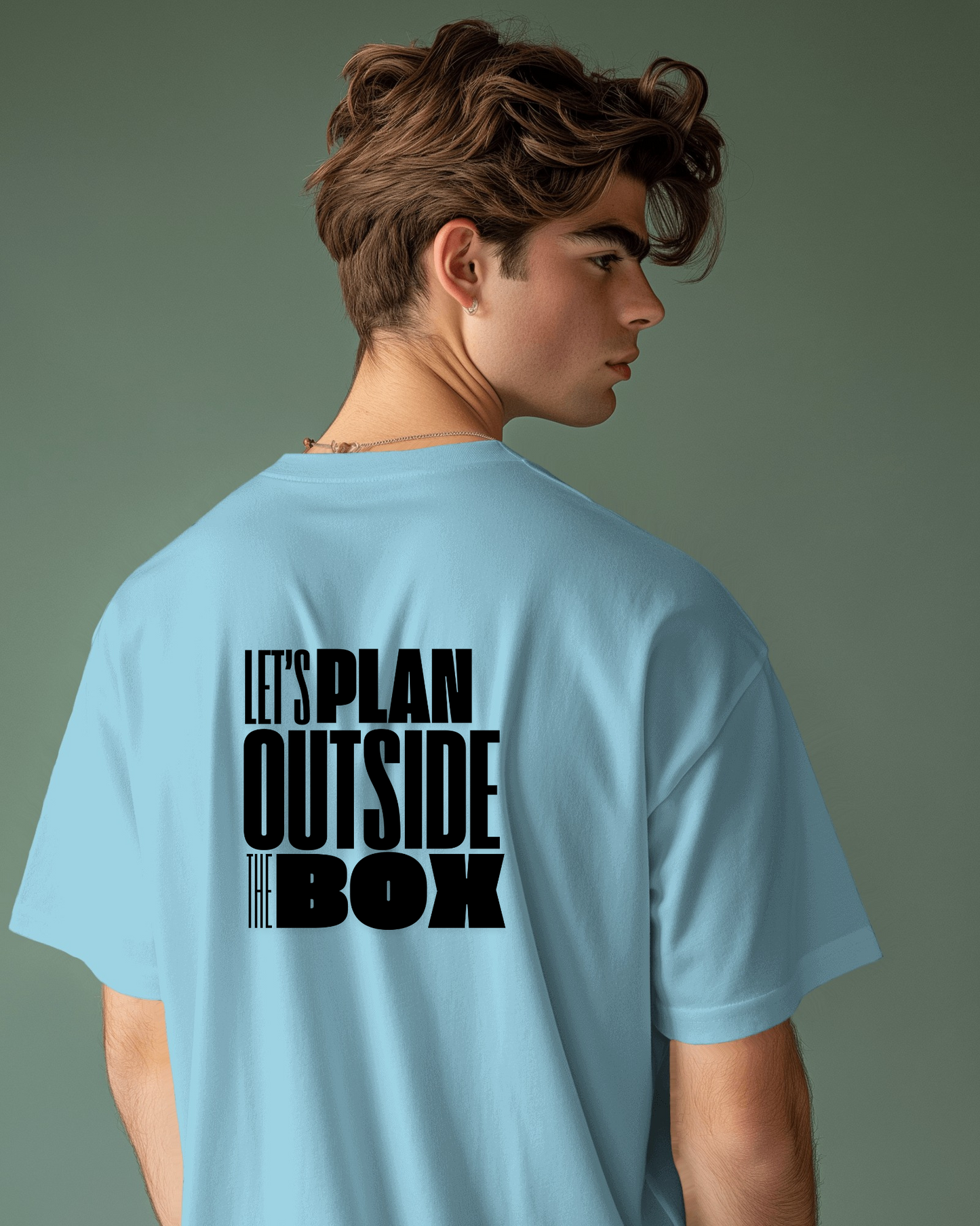 Let's Plan Outside the Box Men Heavy Cotton Tee - Motivational Graphic T-Shirt for Creative Thinkers