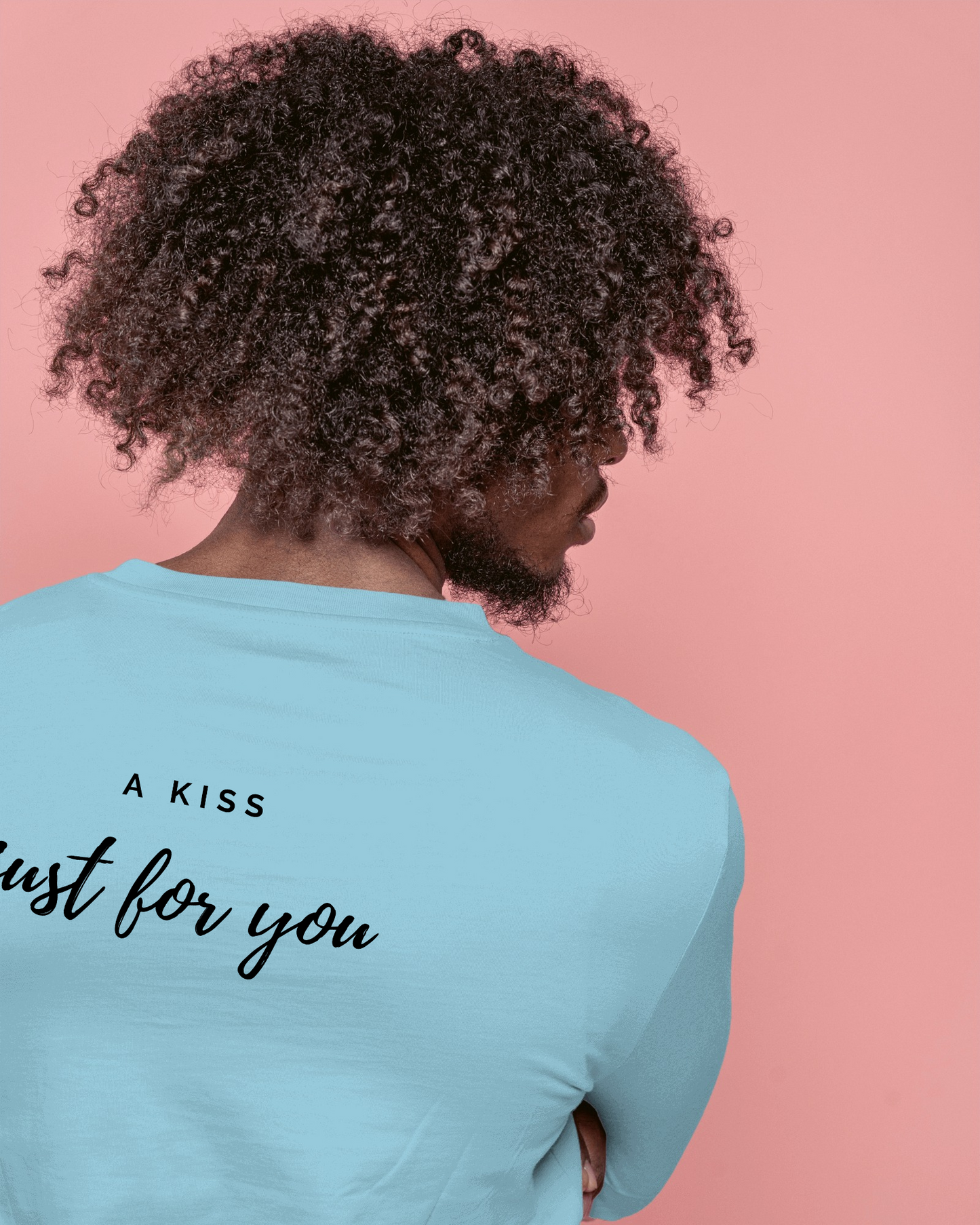 Love Note Men Heavy Cotton Tee - "A Kiss Just for You" Exclusives By RaymaxUS