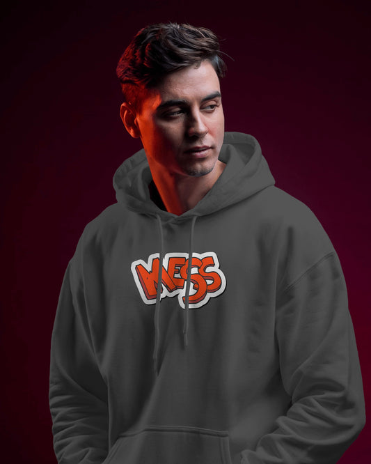 Mess Graphic Men's Hoodie for Fun Casual Wear- Heavy Blend