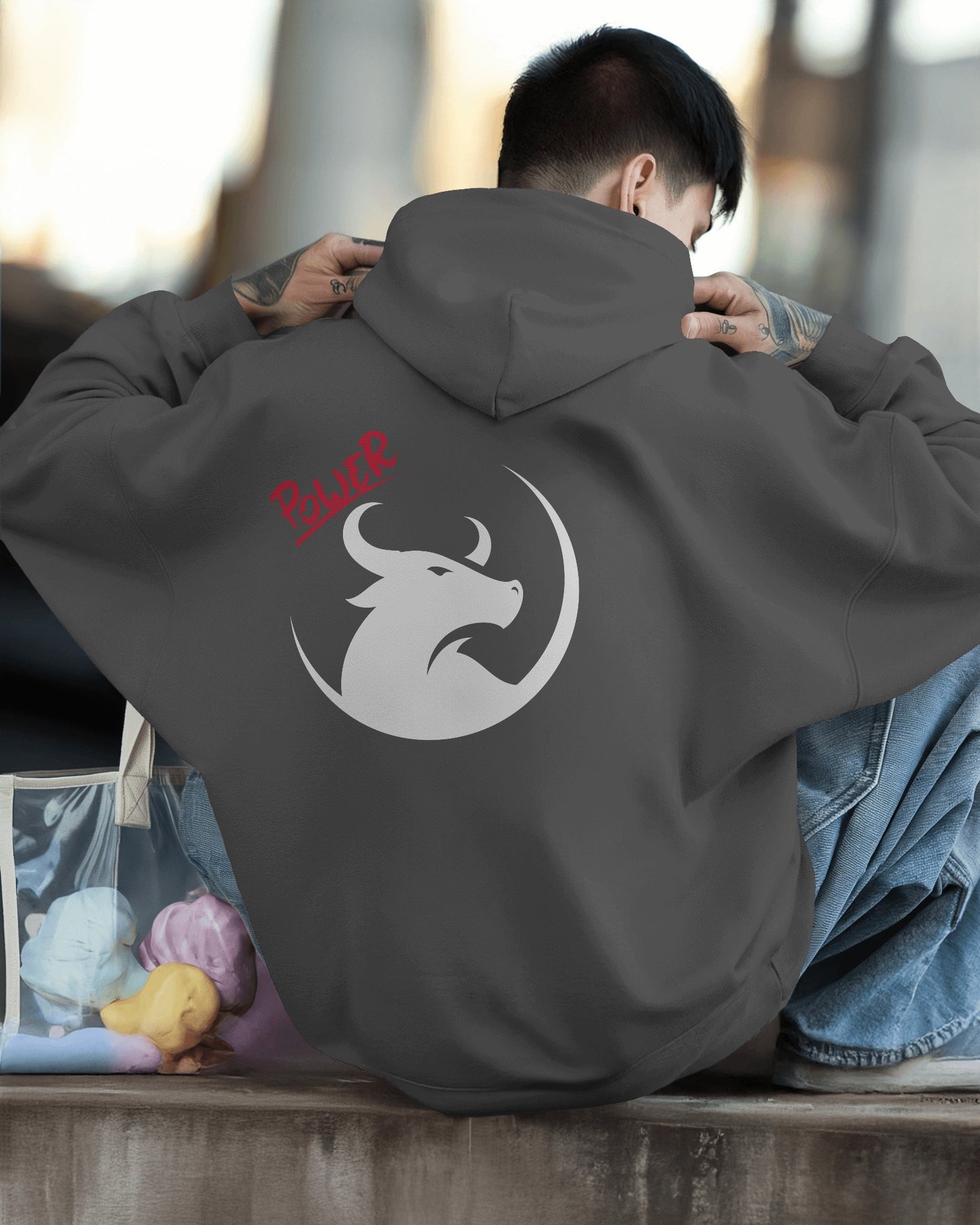 Men's Heavy Blend™ Hoodie- Bold Power Design