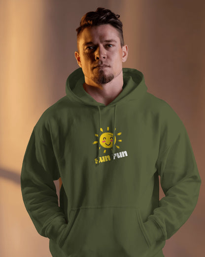Sun Fun Men Heavy Blend Hoodie - Fun & Cheerful Hoodie for Active Lifestyle