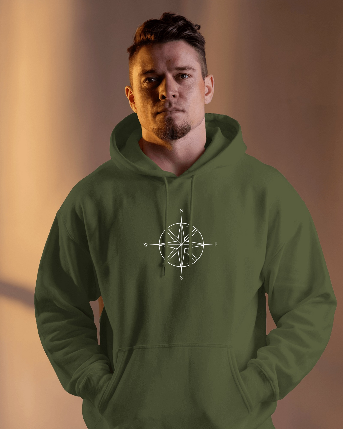 Compass Graphic Men Hoodie - Adventure Awaits Exclusives