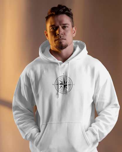 Compass Graphic Men Hoodie - Adventure Awaits Exclusives