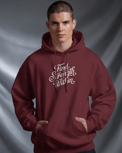 Find Strength Within Hoodie - Men's Heavy Blend™ for Comfort and Motivation