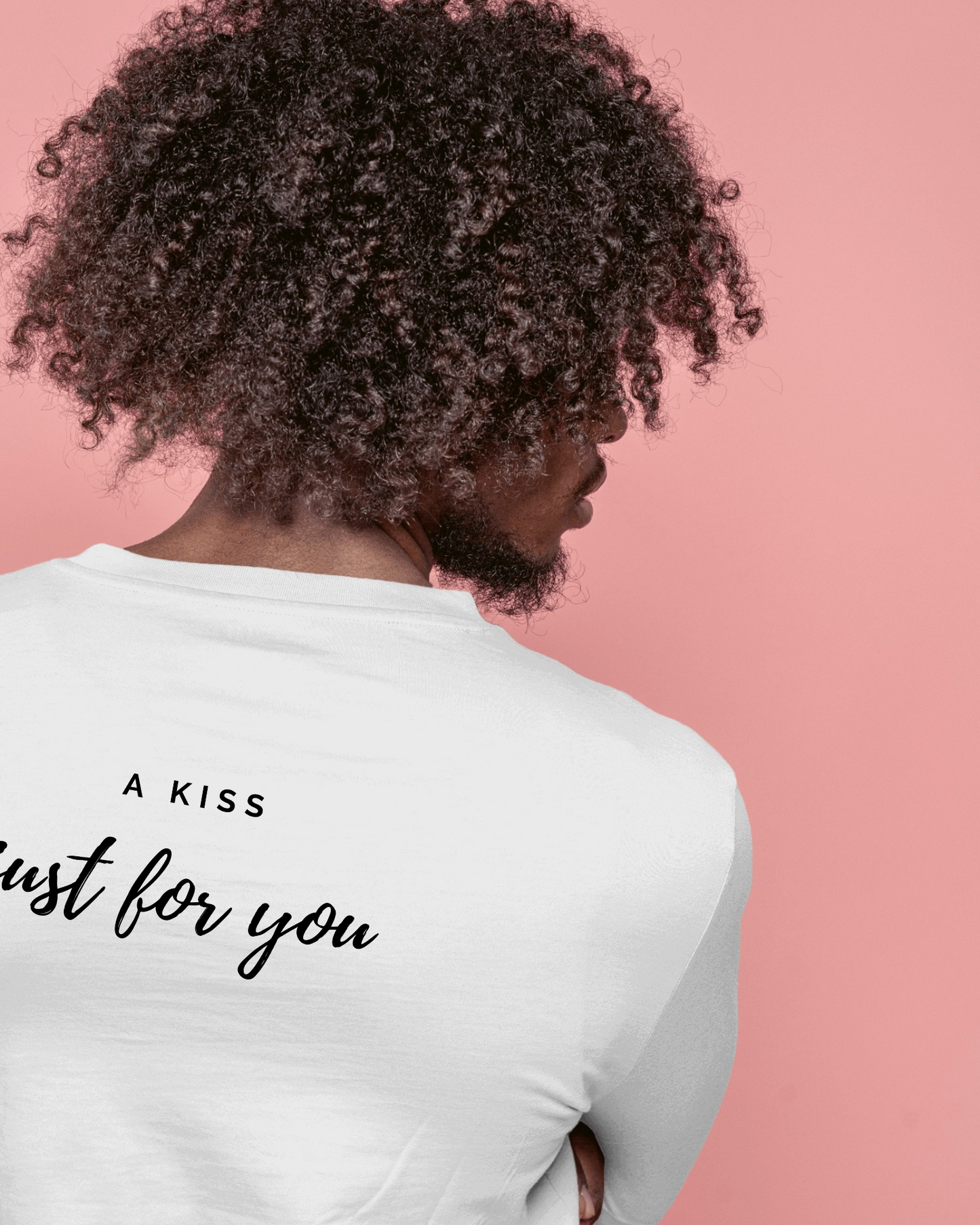 Love Note Men Heavy Cotton Tee - "A Kiss Just for You" Exclusives By RaymaxUS